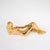Gold Mid-Century Gold-Plated Ceramic Sculpture of a Reclining Woman Signed Jaru For Sale - Image 8 of 12