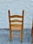 A Set of Four Rustic Vintage Oak and Rush Seat Dining Chairs With Ladder Backs For Sale - Image 4 of 8