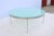 Silver Vintage Minimalist Nicos Zographos Round Glass and Stainless-Steel Coffee Table For Sale - Image 8 of 13