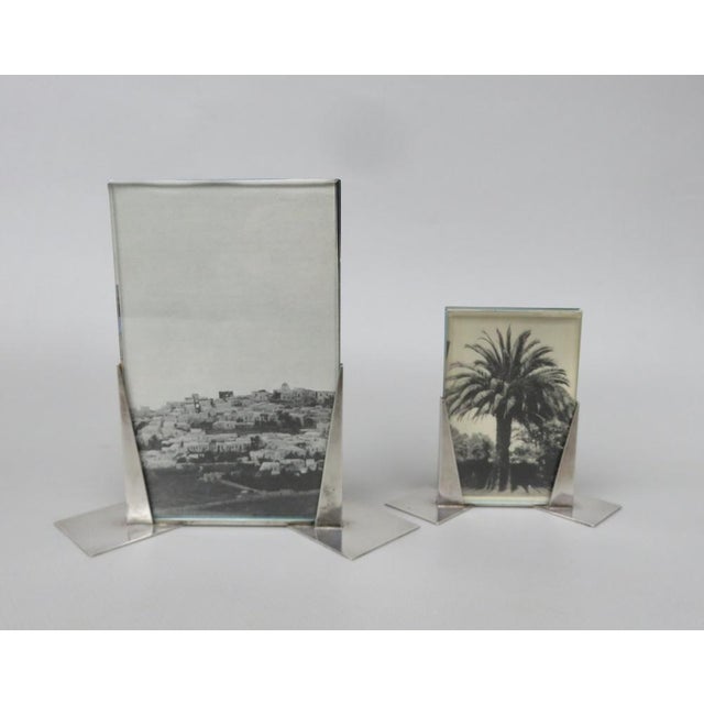 1940s Art Deco Silver-Plated Photo Frames from WMF, 1930s, Set of 2 For Sale - Image 5 of 14