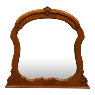 American Drew Quarter Sawn Oak Victorian Inspired 45" Dresser Mirror 371-021 For Sale