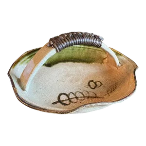 19th Century Japanese Oribe Tetsuki Kashiki Candy Dish