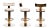 Metal Hollywood Regency Counter Chairs - Set of 3 For Sale - Image 7 of 7