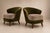 Mid-Century Modern Pair of “Concha” Armchairs in Two-Tone Mohair by Joaquim Tenreiro, Brazil, 1960s For Sale - Image 3 of 18