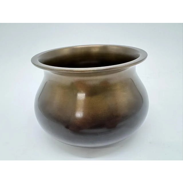 Late 20th Century Late 20th Century Intage Japanese Metal Tea Caddy For Sale - Image 5 of 6