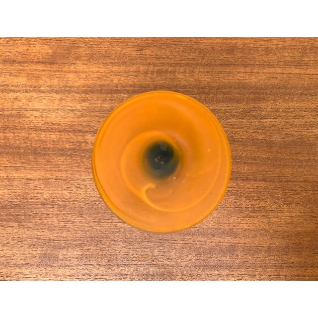 Italian Satinato Series Glass Vase attributed to Carlo Moretti, 1970s For Sale - Image 4 of 18