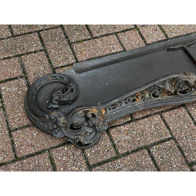 Victorian Cast Iron Fender For Sale - Image 5 of 8