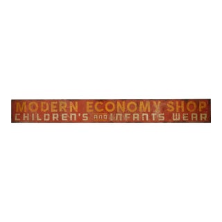 Reclaimed Modern Economy Shop Marty Supreme Movie Prop Sign For Sale