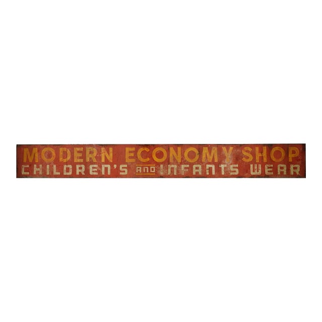 Reclaimed Modern Economy Shop Marty Supreme Movie Prop Sign For Sale