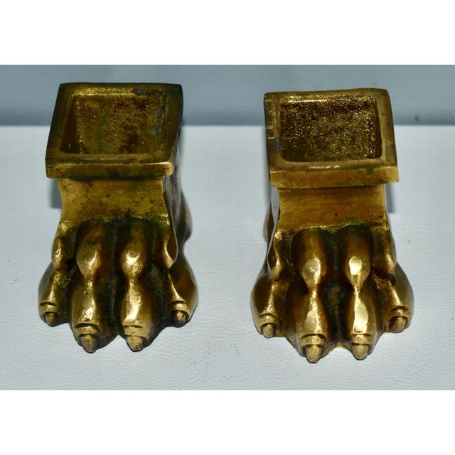 Mid 19th Century Antique French Empire Brass Claw Feet Ormolu For Sale - Image 5 of 12