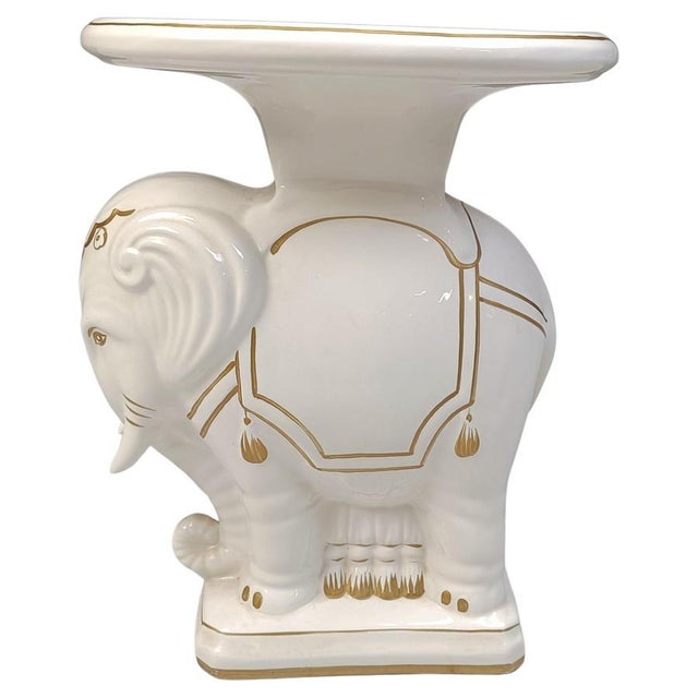 Vintage Hollywood Regency Elephant Plant Stand, 1960s For Sale - Image 13 of 13