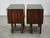 Art Deco Nightstands with Black Opaxit Glass, Czechoslovakia, 1940s, Set of 2 For Sale - Image 9 of 15
