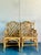 Late 20th Century Vintage Boho Chinese Chippendale Bamboo Dining Arm Chairs - Set of 4 For Sale - Image 5 of 8