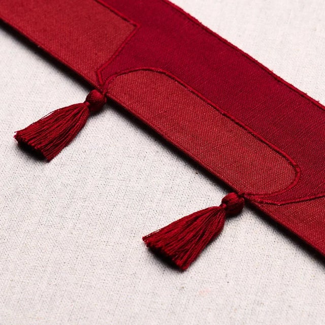 Schumacher Sample - Schumacher X David Kaihoi Pagoda Trim in Red For Sale - Image 4 of 5