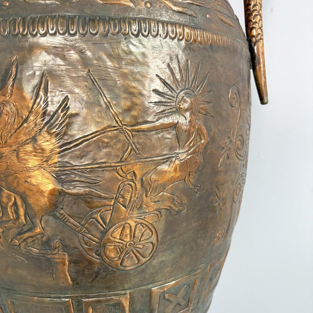Hellenic Italian Bronze Amphora by Virgilio Bono, 1960s For Sale - Image 12 of 18