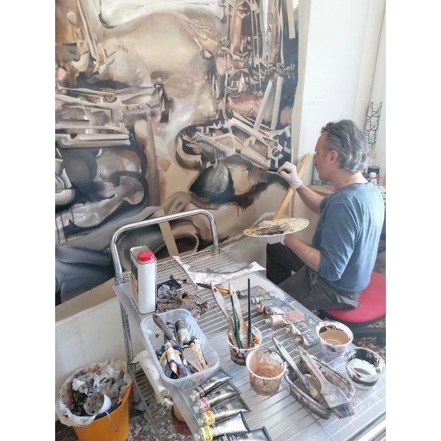 552020 2020 oil acrylic canvas 190x150x1 this work represents a landscape in a flow of untamed emotions. Using acrylics...