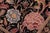 Shabby Chic Floral 1990's Pak-Persian Black/Black Wool Rug - 3'0'' X 5'1'' For Sale - Image 3 of 9