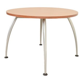 Herman Miller Style Modern Spider Leg Round Dining Table or Game Table For Sale