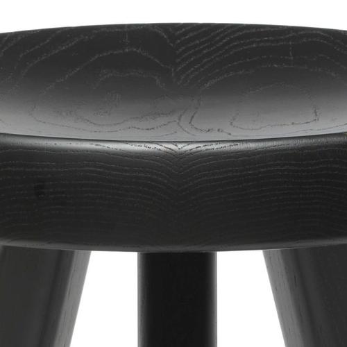 Modern Black Oak Meribel Stool by Charlotte Perriand for Cassina For Sale - Image 14 of 15