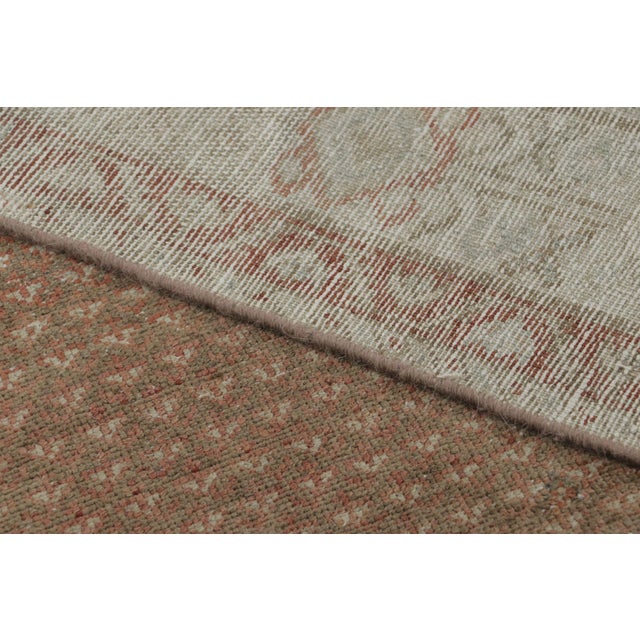 Textile Antique Persian Malayer Rug, in Brown and Red Geometric Patterns - Rug & Kilim For Sale - Image 7 of 7