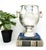 Elegant antique French champagne bucket or wine cooler in silver plate, dating to around 1900. Features a classic urn-form...