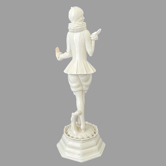 1920s 1920s Rosenthal Art Deco Porcelain Pierrot Figurine by Dorothea Charol For Sale - Image 5 of 14