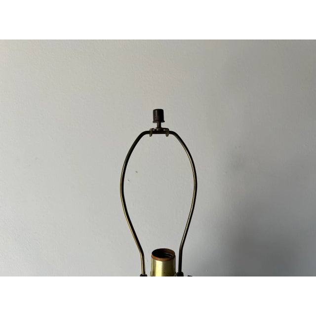 70's Mid-Century Italian Hand - Painted Pottery Table Lamp. For Sale - Image 12 of 13