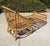 Vintage Rattan Stick Wicker Art Deco Chaise With New Perennials Upholstery For Sale - Image 10 of 13