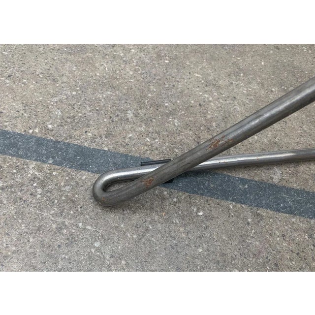 Vintage German Kreuzschwinger Lounge Chair by Till Behrens for Meyer Stahlmöbel, 1980s For Sale - Image 17 of 18