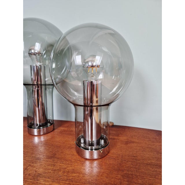 Maxi Globe Ceiling Lights from Raak Amsterdam, 1960, Set of 3 For Sale - Image 6 of 15