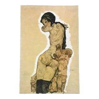 1981 Egon Schiele 7 Erotic Drawings Mother and Child For Sale