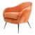 Vintage Italian Mid-Century Modern Style Velvet Lounge Chair (Newly Upholstered) For Sale