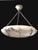 This alabaster chandelier with a modern, clean bowl silhouette works beautifully in both contemporary and classic...