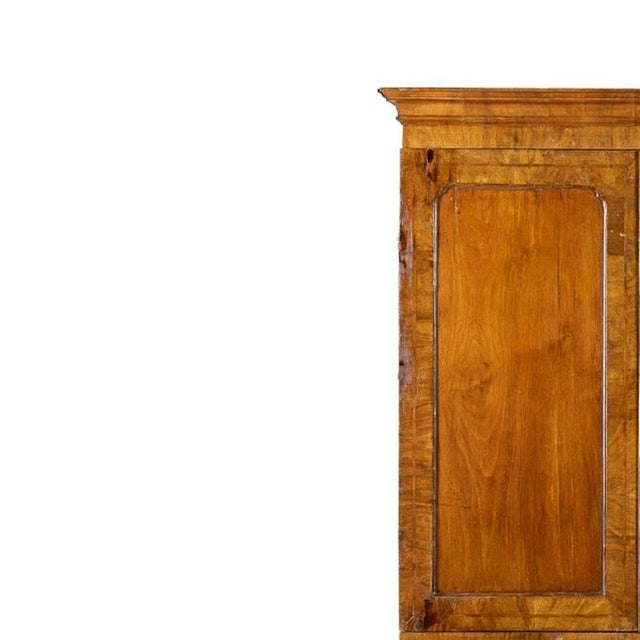 Furniture - George I Writing Desk - 18th Century. 18th-century English mahogany desk. Top section with two doors; interior...
