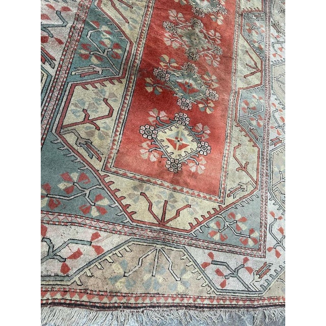 Textile Large Vintage Distressed Turkish Kars Rug, 1980s For Sale - Image 7 of 15