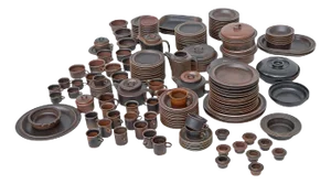 Ruska Tableware by Ulla Procopé for Arabia, 1970s, Set of 172