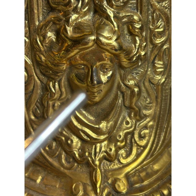 Antique French Style Rococo Mantel Clock Case Gilt Brass For Sale - Image 9 of 12