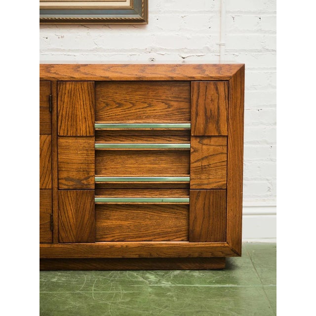Lane Brutalist 9 Drawer Dresser For Sale In Los Angeles - Image 6 of 12