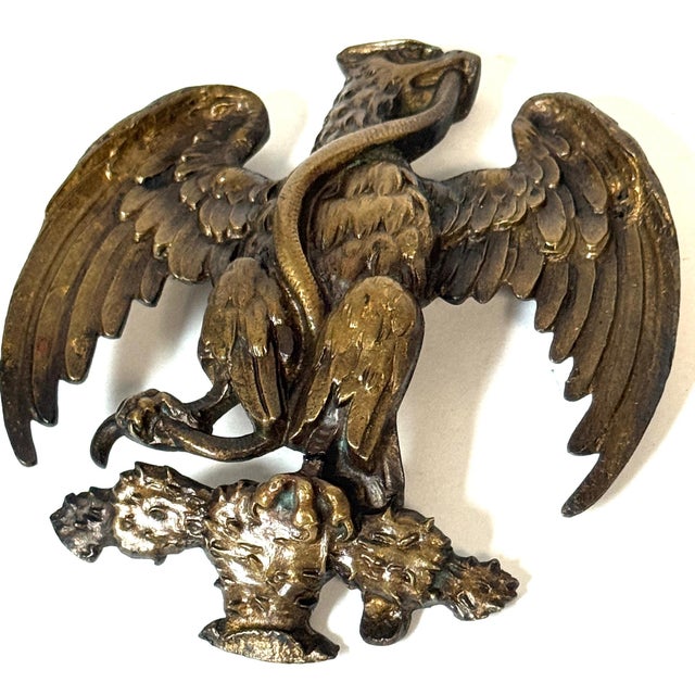 French Empire Bronze Mount of an Eagle Subduing a Serpent, Desmalter / Thomire For Sale - Image 9 of 18