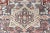 Persian Heriz With Geometric Medallion in Soft Red, Gray Blue With Soft Greens 7'6 X 10'8 For Sale - Image 9 of 13