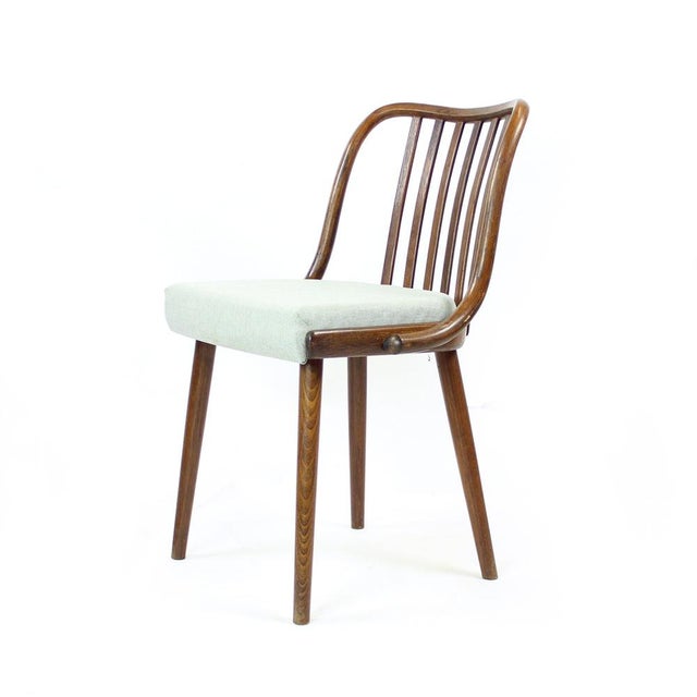 Dining Chairs in Bent Dark Oak from Jitona, Former Czechoslovakia, 1960s, Set of 4 For Sale - Image 15 of 15