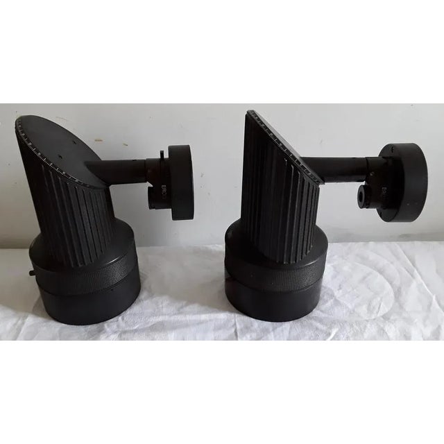 Fully Adjustable Gallery Spotlights in Black Lacquered Metal & Black Plastic from Erco, 1970s, Set of 2 For Sale - Image 3 of 6