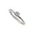 Modern Ladies 10k White Gold Lab Grown Diamond Cathedral Engagement Ring, Size 7 For Sale - Image 3 of 7