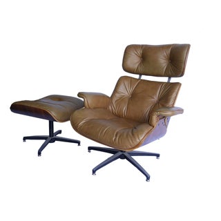 George Mulhauser for Plycraft Chair and Ottoman For Sale