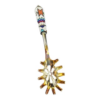 Beaded Stainless Steel Pasta Serving Utinsel, S. Africa For Sale