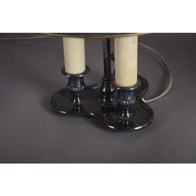 French Bouillotte Lamps in Silvered Metal, 1940s, Set of 2 For Sale - Image 11 of 18