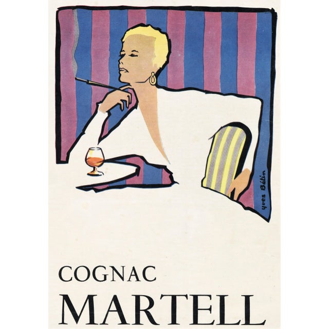 1954 French Mid-Century Alcohol Advertisement Print- Cognac Martell For Sale - Image 4 of 4