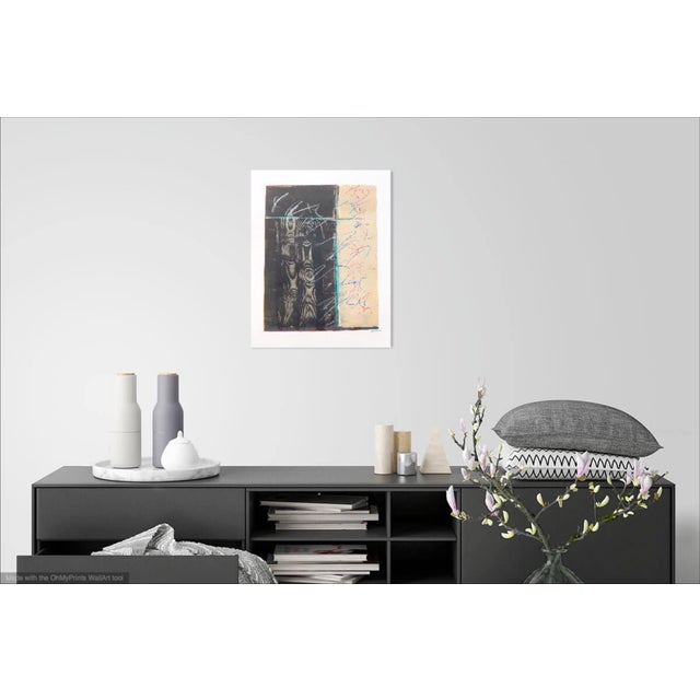 1980s "Harmony in Colors" Contemporary Abstract Monoprint by Martha Holden For Sale - Image 5 of 6