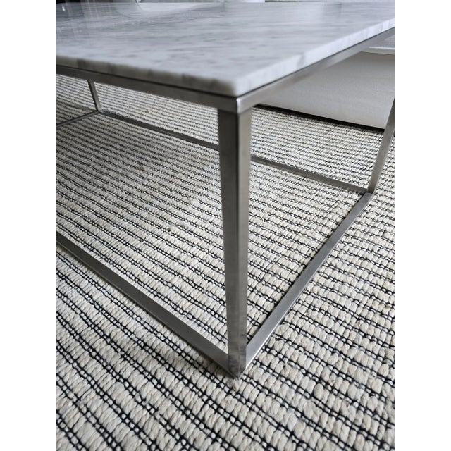 Stone Blu Dot Marble Coffee Table For Sale - Image 7 of 7