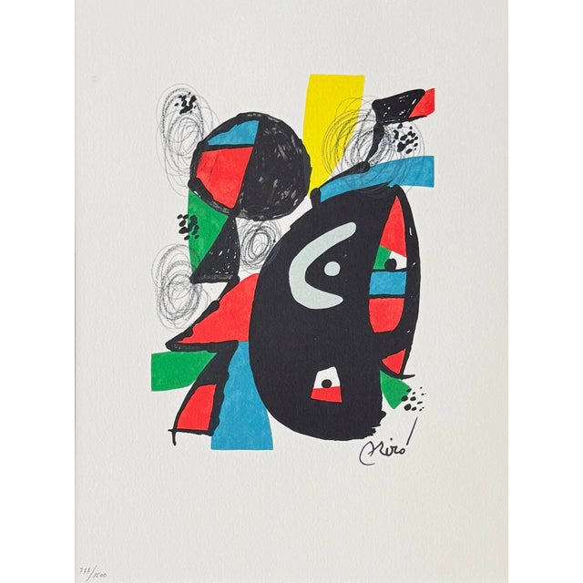 Joan Miró, La Mélodie Acide, Planche XII, 1980, Lithograph For Sale - Image 4 of 7